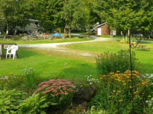 campground during the summer