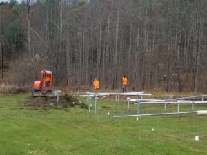 solar panel set-up work