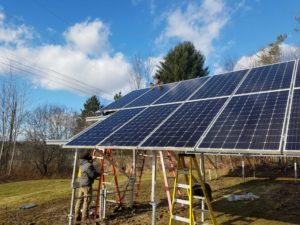 campsite solar panels