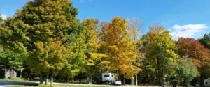 Fall foliage vermont camping