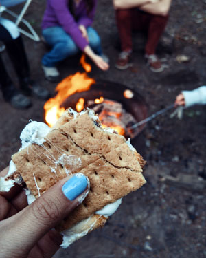 smores tips for camping in vermont