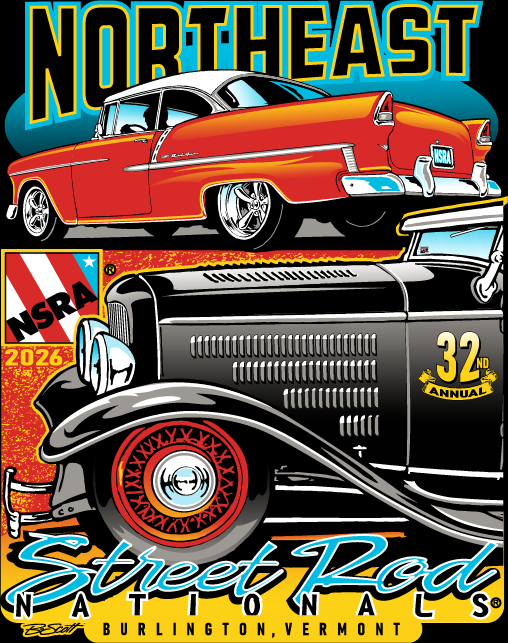 NSRA Graphic with classic cars