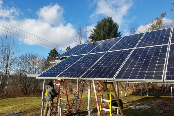 campsite solar panels